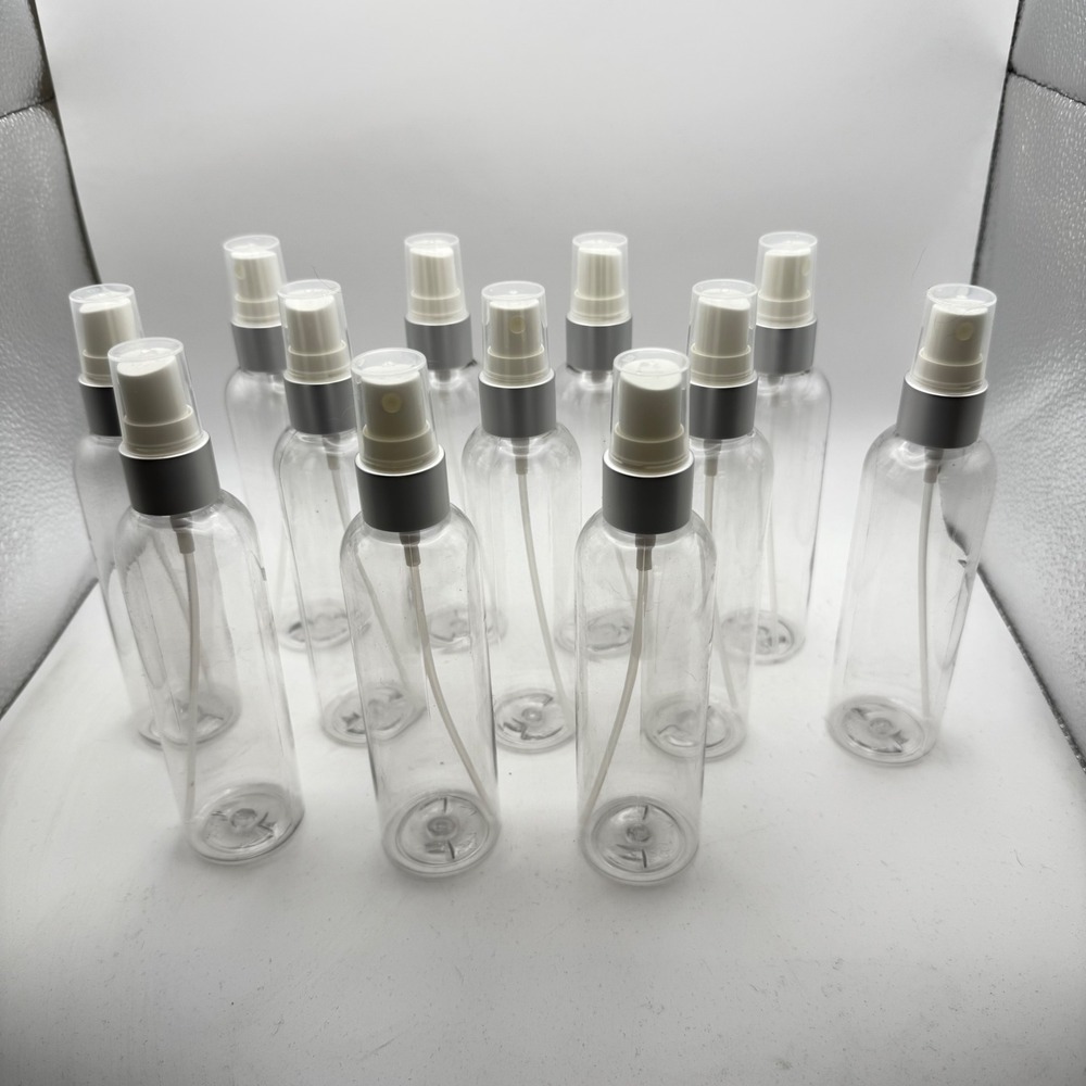 12 Pack Clear Empty Refillable Spray Bottles Fine Mist Atomizer Travel Size